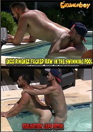 Enzo Rimenez Fucked Raw in the Swimming Pool