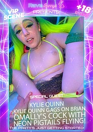 Kylie Quinn Gags On Brian Omally's Cock With Neon Pigtails Flying!